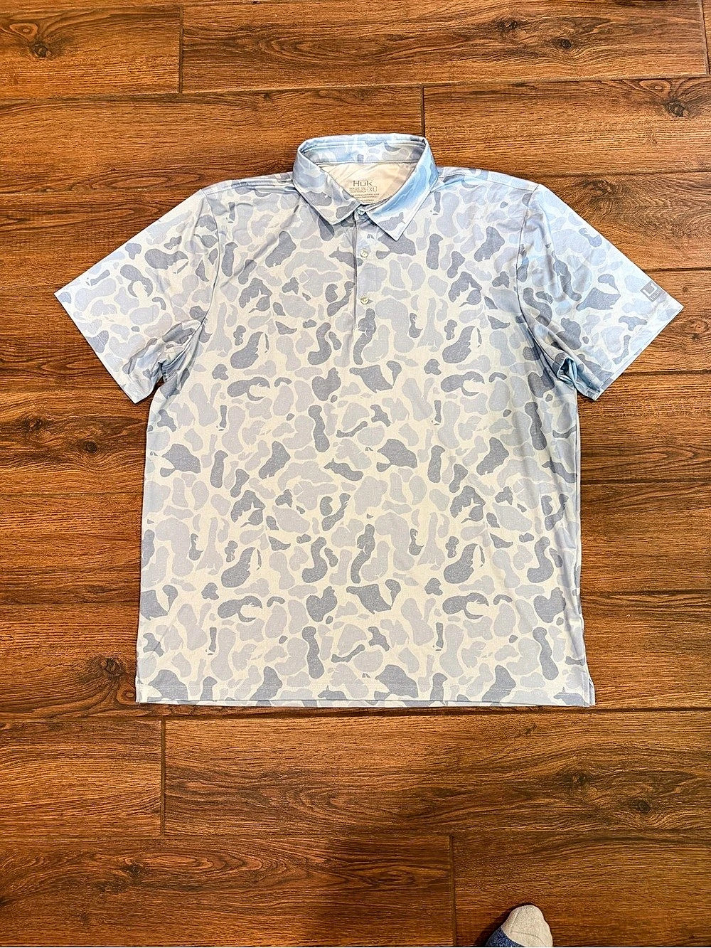 Huk performance Polo Blue camo / men’s XL Like New
